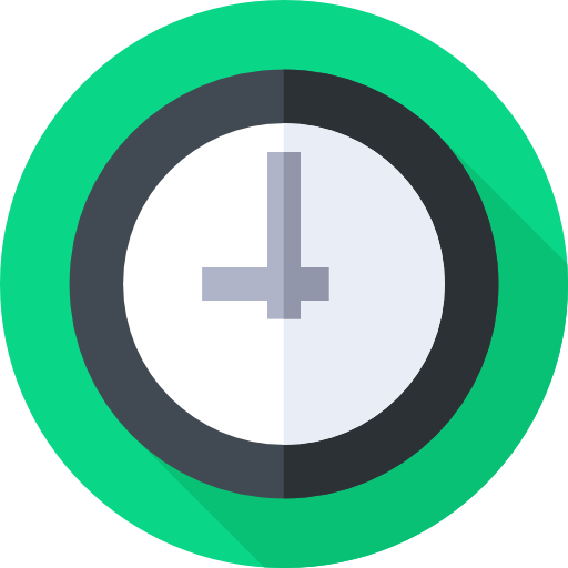klok Flat Circular Flat icoon