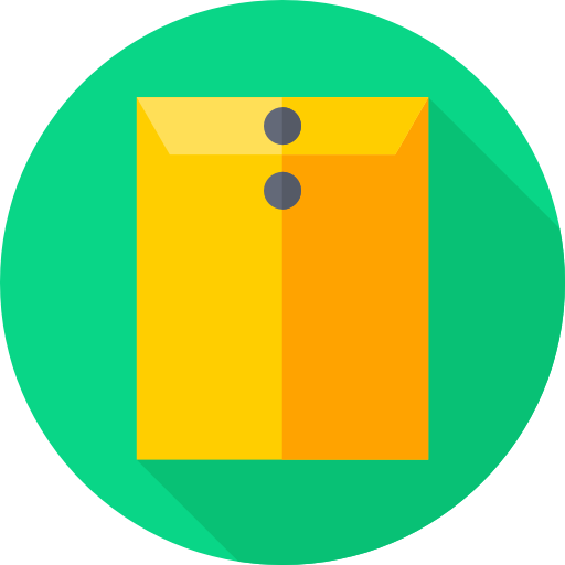 dossier Flat Circular Flat icon