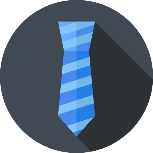 krawat Flat Circular Flat ikona