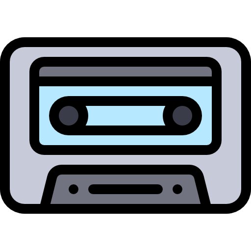 kassette Detailed Rounded Lineal color icon