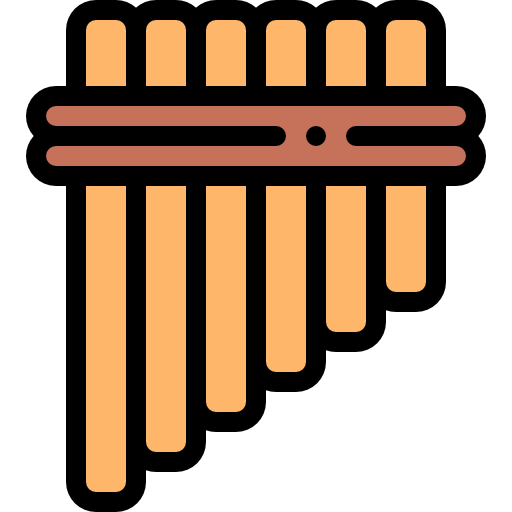 panpipe Detailed Rounded Lineal color Ícone