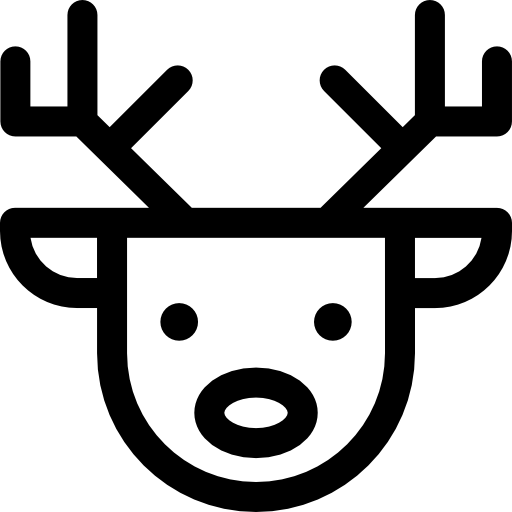 Олень Basic Rounded Lineal иконка