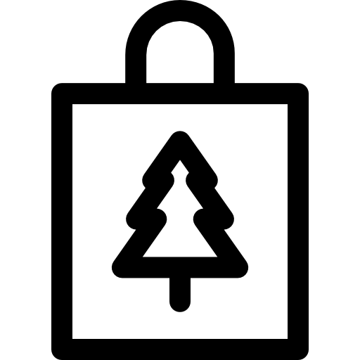 sacchetto Basic Rounded Lineal icona