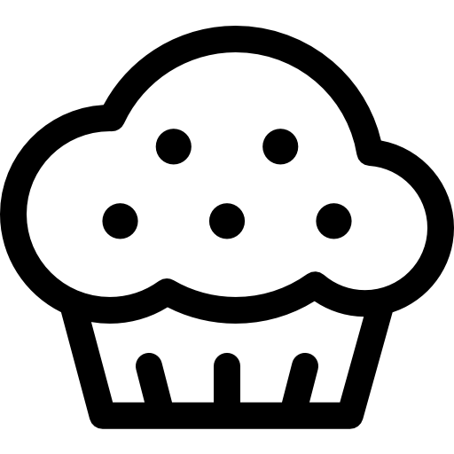 머핀 Basic Rounded Lineal icon