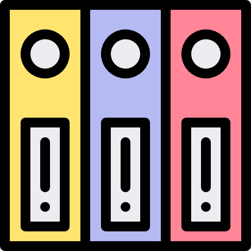 아카이브 Detailed Rounded Lineal color icon
