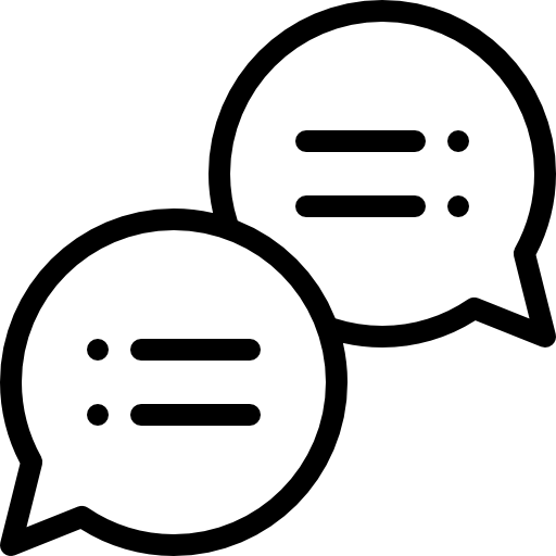 チャット Detailed Rounded Lineal icon