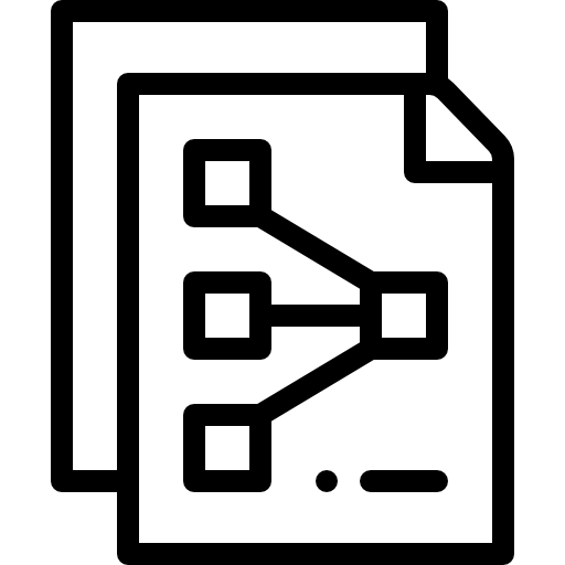 diagramma Detailed Rounded Lineal icona