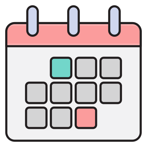 calendario Generic color lineal-color icona