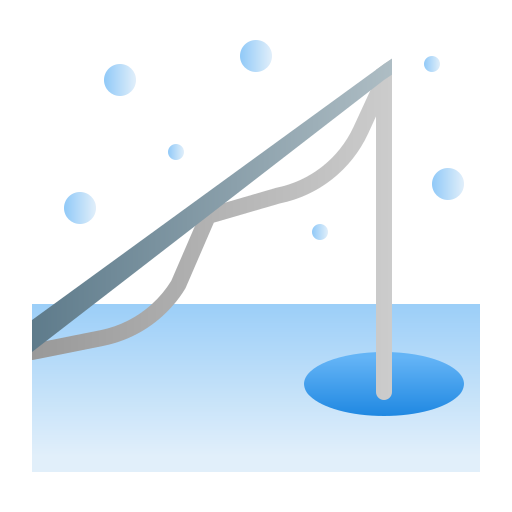 Ice fishing Generic gradient fill icon