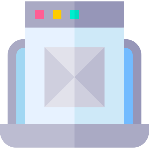 webseite Basic Straight Flat icon