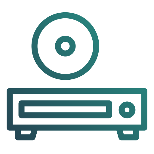 blu-ray Generic gradient outline icon