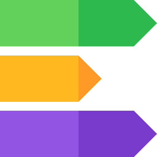 staafdiagram Basic Straight Flat icoon