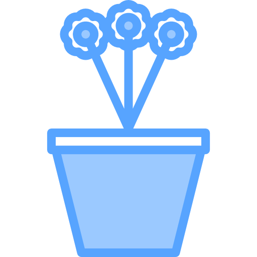 Plant pot Catkuro Blue icon