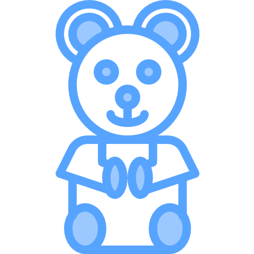 urso teddy Catkuro Blue Ícone