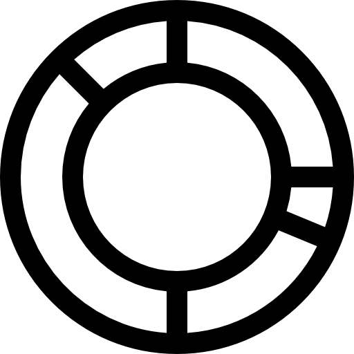 grafico a torta Basic Straight Lineal icona