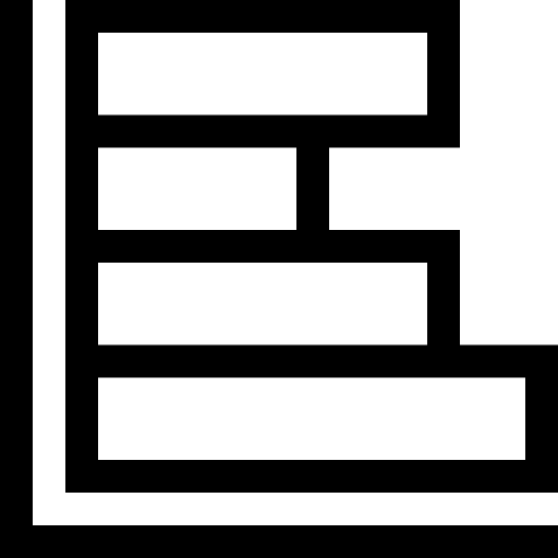 gráfico de barras Basic Straight Lineal icono