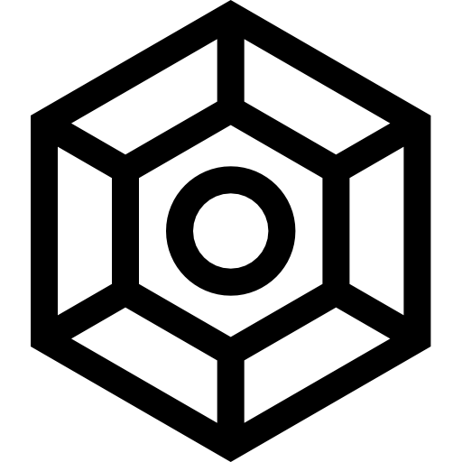 hexágono Basic Straight Lineal icono