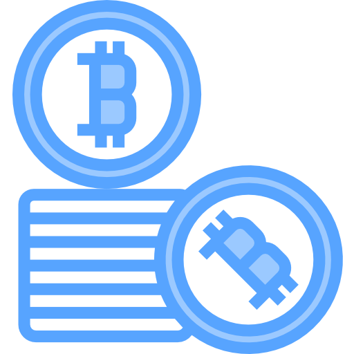 bitcoins Catkuro Blue Icône