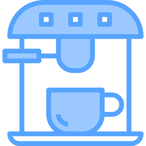 Coffee machine Catkuro Blue icon