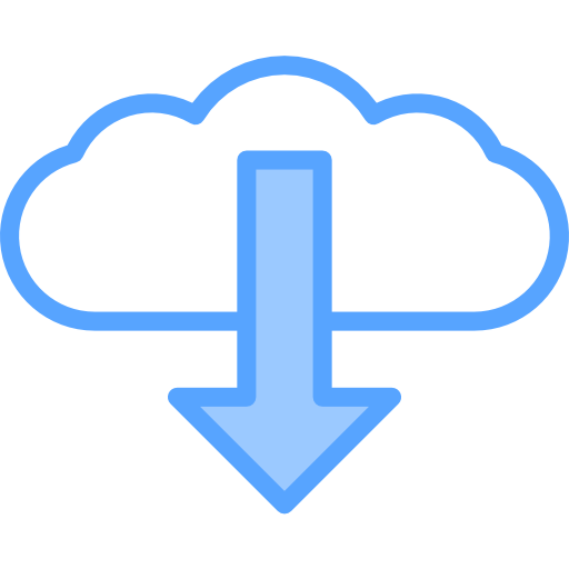 cloud computing Catkuro Blue icoon