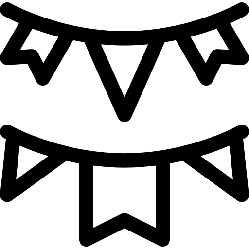 guirnalda Basic Rounded Lineal icono