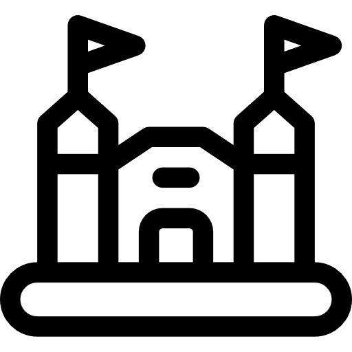 hüpfburg Basic Rounded Lineal icon