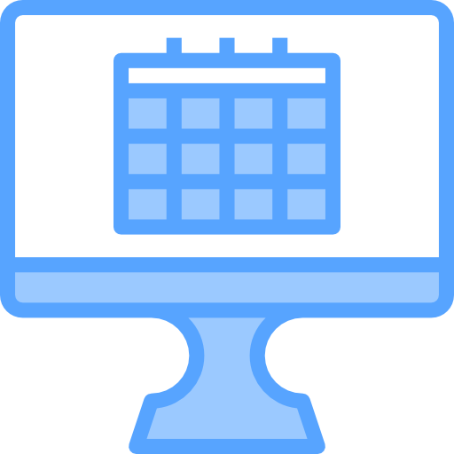 calendrier Catkuro Blue Icône
