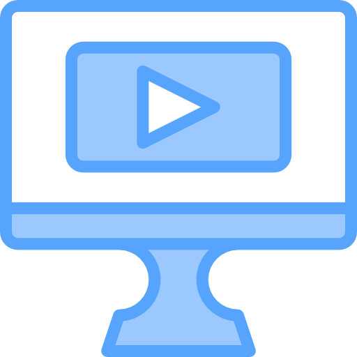 botón de play Catkuro Blue icono