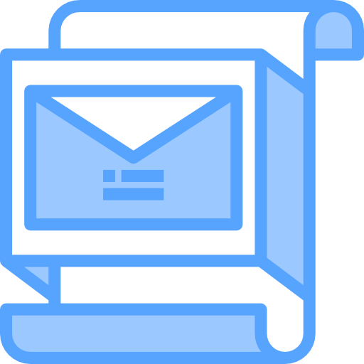 Envelope Catkuro Blue icon