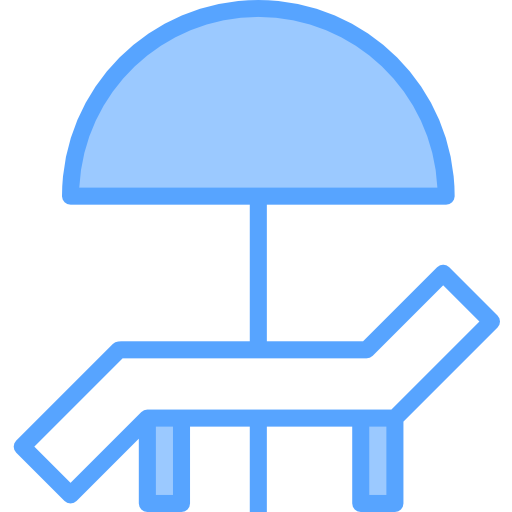 갑판 의자 Catkuro Blue icon