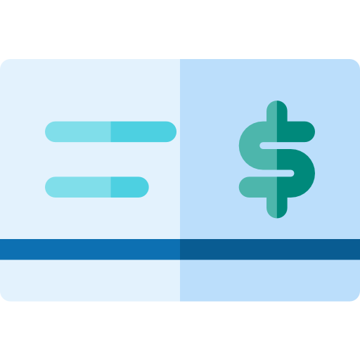 Cheque Basic Rounded Flat icon
