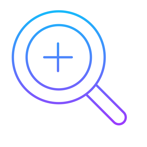 Magnifying Generic gradient outline icon