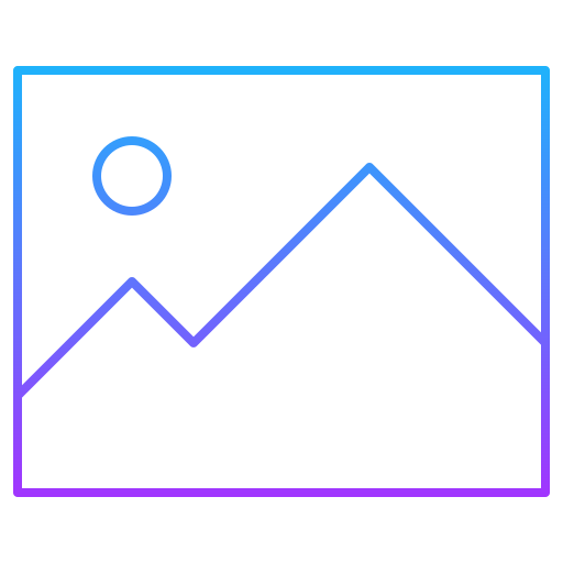 Picture Generic gradient outline icon