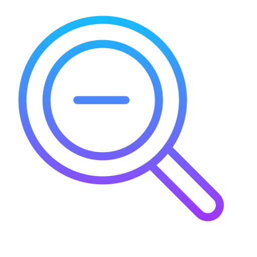 Magnifying Generic gradient outline icon