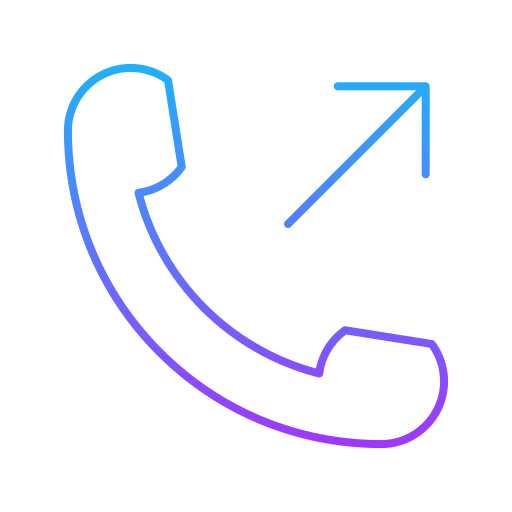 電話 Generic gradient outline icon