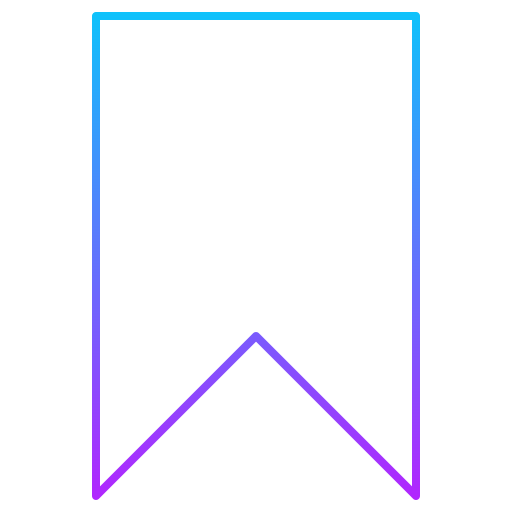 lesezeichen Generic gradient outline icon