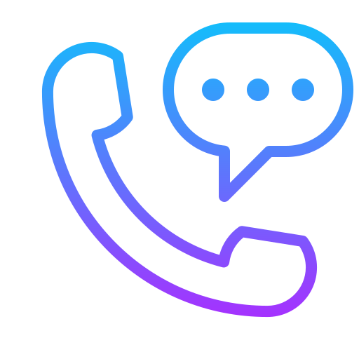 Call Generic gradient outline icon