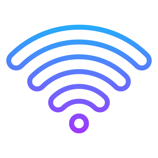 wifi Generic gradient outline icona