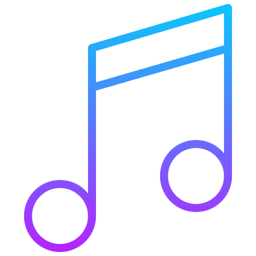 Music Generic gradient outline icon