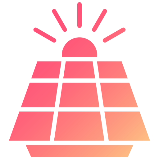 태양 전지 패널 Generic gradient fill icon
