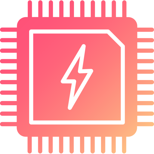 chip electrico Generic gradient fill icono