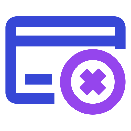 karta kredytowa Generic color outline ikona