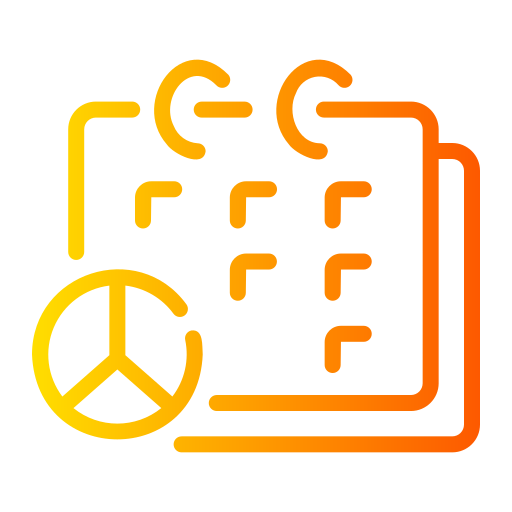 Peace day Generic gradient outline icon