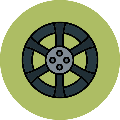 車輪 Generic color lineal-color icon