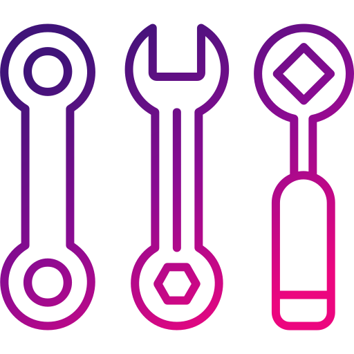 Spanner Generic gradient outline icon