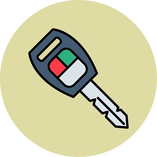 Ключи от машины Generic color lineal-color иконка