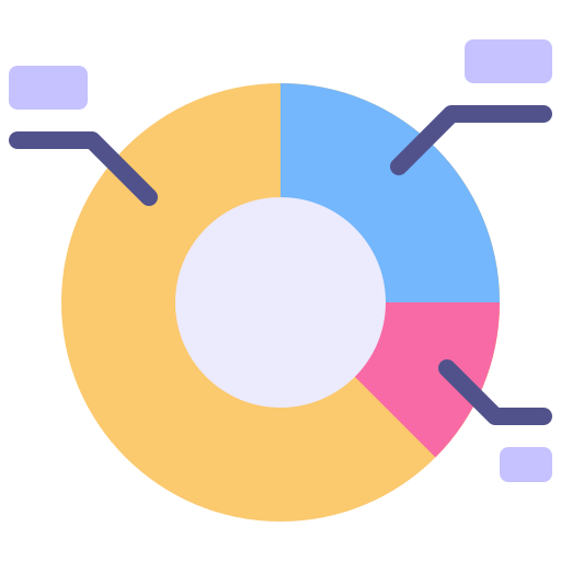 cirkeldiagram Generic color fill icoon