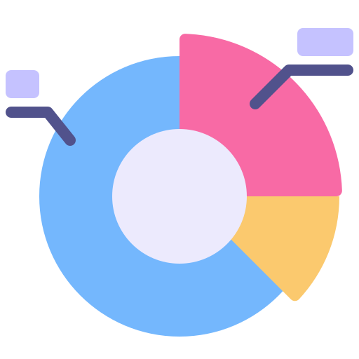 파이 차트 Generic color fill icon