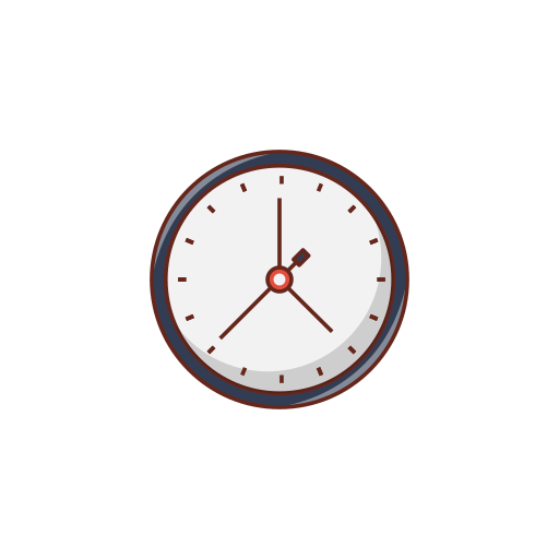 reloj Generic color lineal-color icono