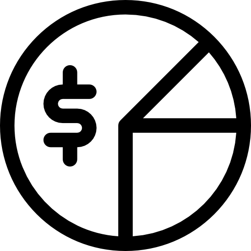 diagramme circulaire Basic Rounded Lineal Icône